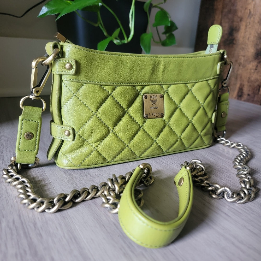 SALE🎉 RARE Authentic MCM Quilted Leather crossbody bag